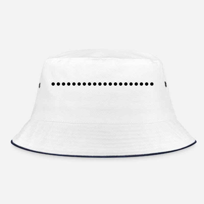 Line underscore points dotted Bucket Hat