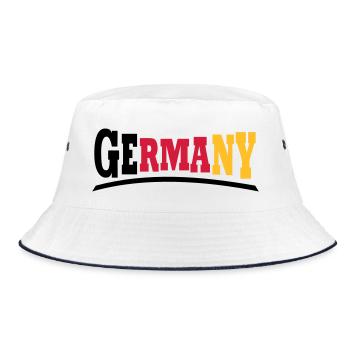 Germany - Bucket Hat - Weiß/Navy - Vorne