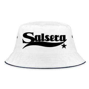 Salsera Star - Salsa Dance Shirt - Bob - blanc/marine - Devant
