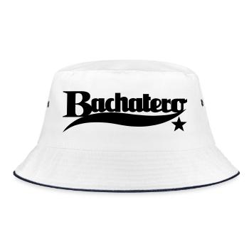 Bachatero Star - Bachata Dance Shirt - Bucket Hat - white/navy - Front