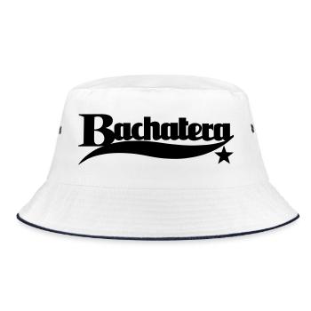 Bachatera Star - Bachata Dance Shirt - Bucket Hat - white/navy - Front