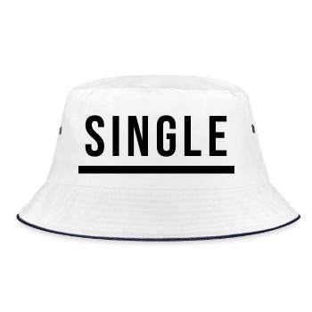 Single again - Bucket Hat - white/navy - Front