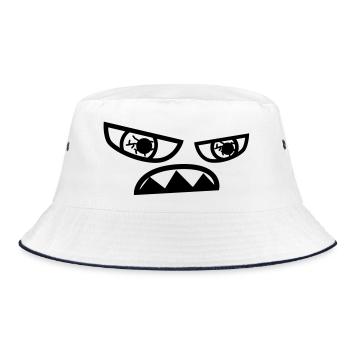 monster - Bucket Hat - white/navy - Front