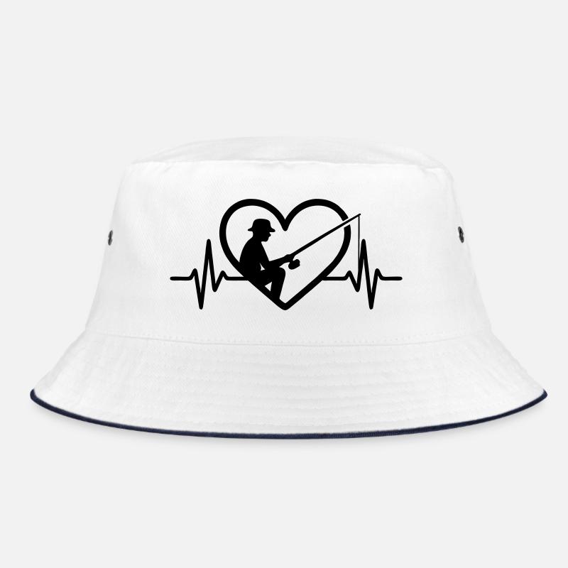 Angeln Herz Bucket Hat