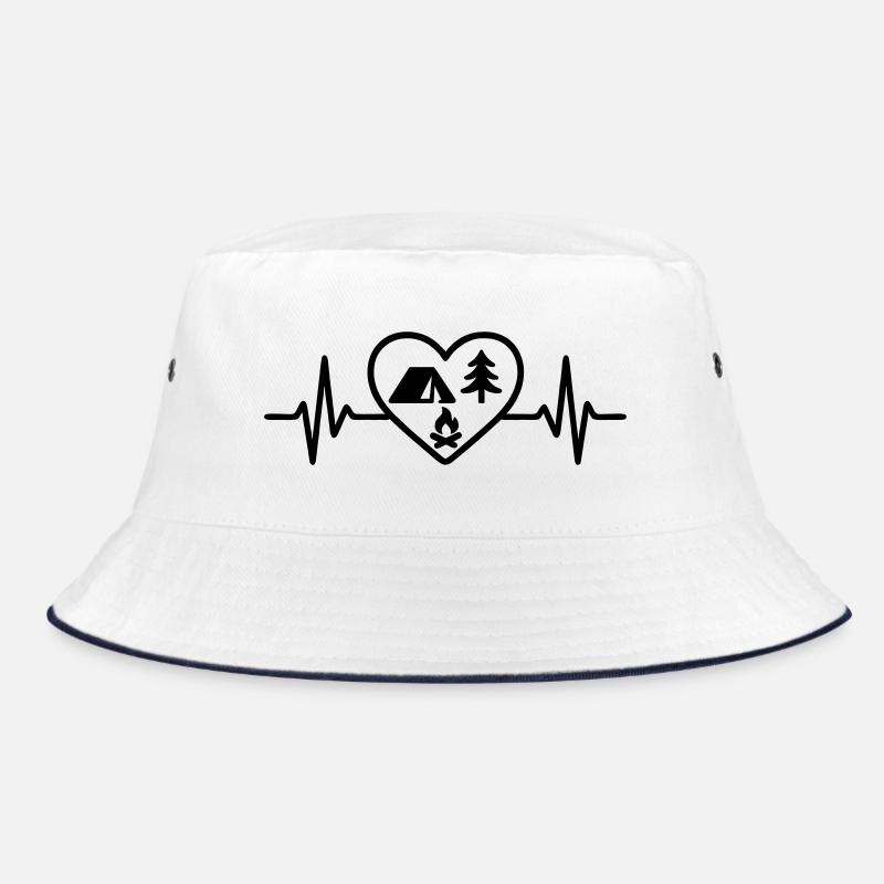 Camping Camper Herz Bucket Hat