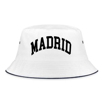 Madrid - Bucket Hat - white/navy - Front