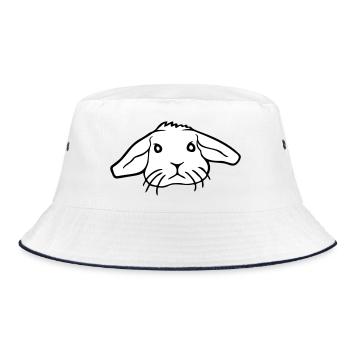 Lapin Lapin Rongeur Petit Animal Mignon - Bob - blanc/marine - Devant