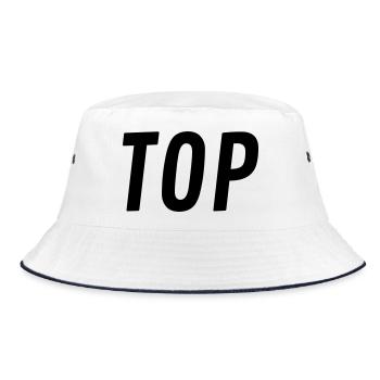 TOP Gift - Bucket Hat - white/navy - Front