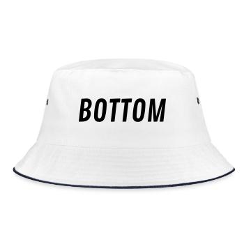 Bottom Gifts - Bucket Hat - white/navy - Front