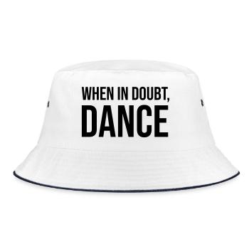 When in Doubt Dance - Bucket Hat - white/navy - Front