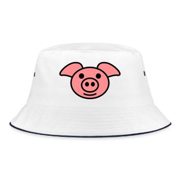 pig - Bob - blanc/marine - Devant