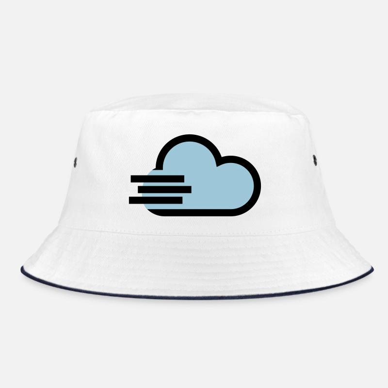 Windy weather icon Bucket Hat