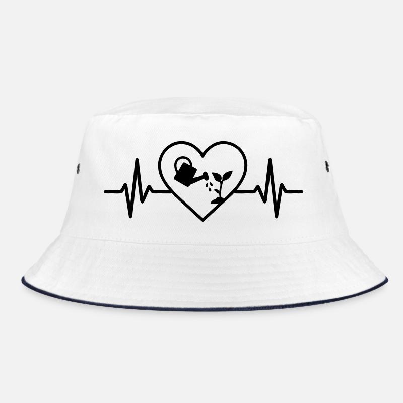 Gartenarbeit Pflanze Herz Bucket Hat