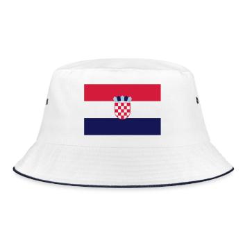 Croatia flag - drapeau Croatie - Kroatien flagge - - Bob - blanc/marine - Devant