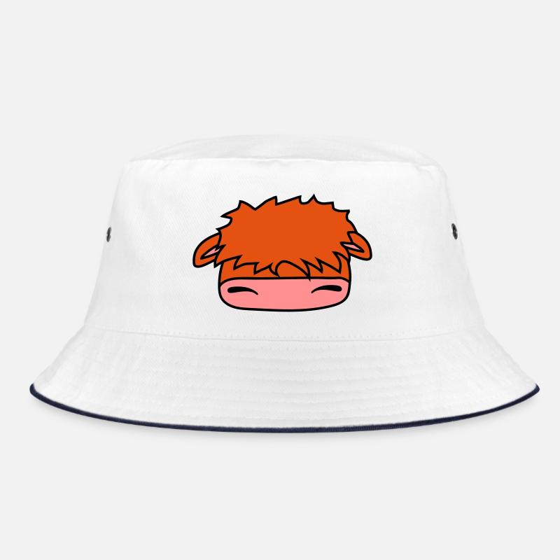 hochland kuh gesicht kopf Bucket Hat