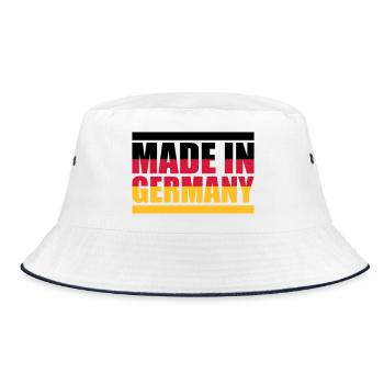 Made in Germany - Bucket Hat - white/navy - Front