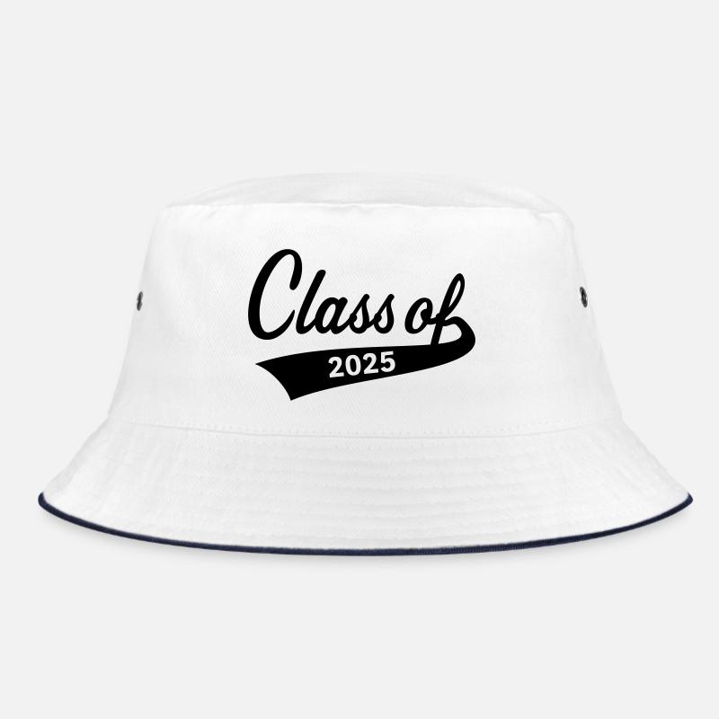 Class Of 2025 (Abschlussklasse Schulabschluss / B) - Bucket Hat - Weiß/Navy