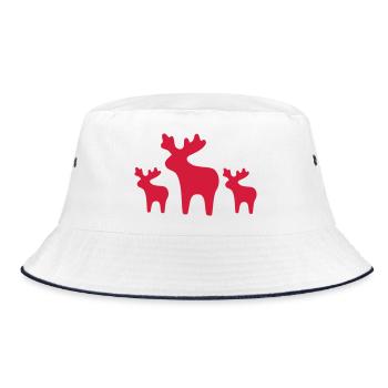 Elch 2 - Bucket Hat - white/navy - Front