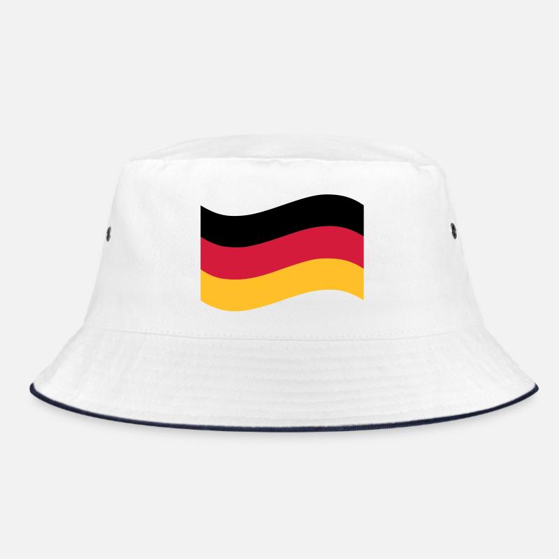 Deutschland - Bucket Hat - Weiß/Navy