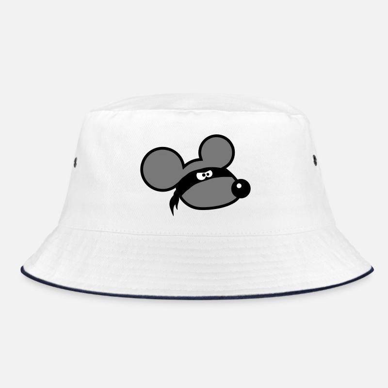 Mouse Evil Robber Ninja Raid Thief Cloth Eyes Bucket Hat