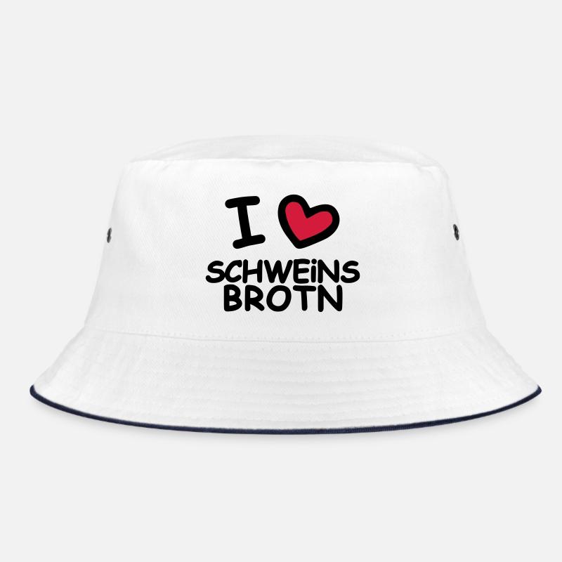 I Love Schweinsbrotn Bucket Hat