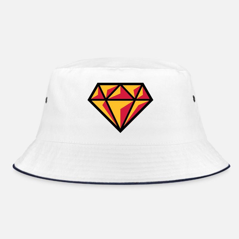 Diamant (Edelstein Brillant Symbol / POS Red 3C) Bucket Hat