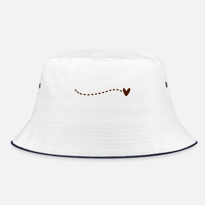 Heart Line Strokes Bucket Hat