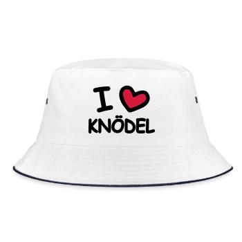 I Love Dumplings - Bucket Hat - white/navy - Front