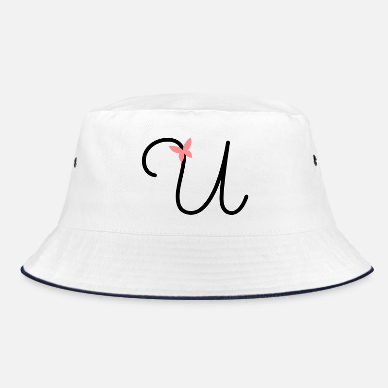 Buchstabe U Schmetterlingsbuchstabe Bucket Hat