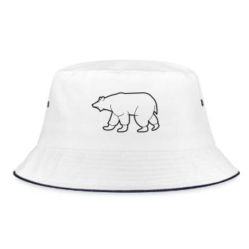 Dessin d’un ours polaire - Bob - blanc/marine - Devant
