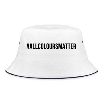 All Colours Matter Protest - Bucket Hat - Weiß/Navy - Vorne