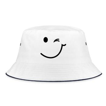 Petzauge - Bucket Hat - white/navy - Front