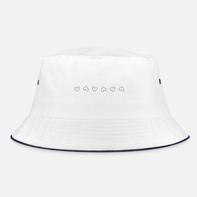 Süße Herzchen Dekoration Linie Bucket Hat