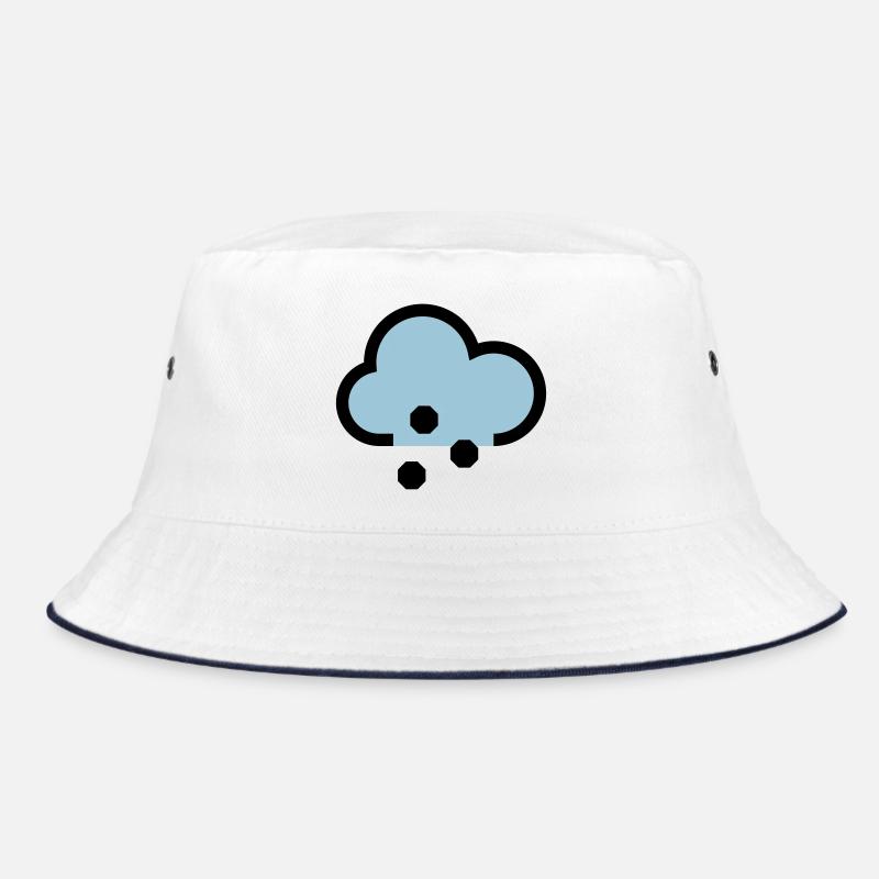 Wetter Symbol oder Icon Schnee und Graupel Bucket Hat