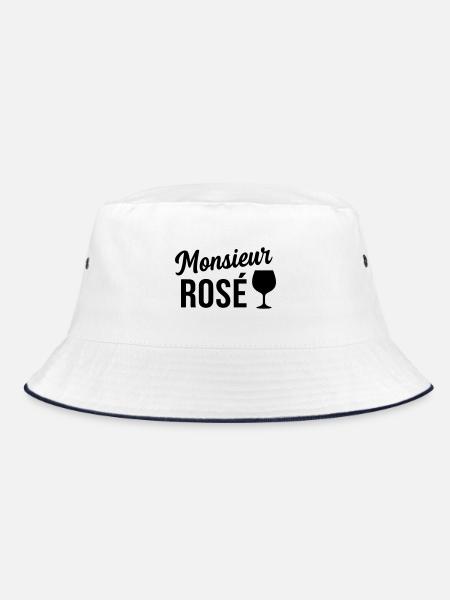Monsieur Rosé Humour Drôles Noël - Bob - blanc/marine - Devant