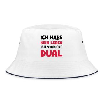 Duales Studium - Bucket Hat - Weiß/Navy - Vorne