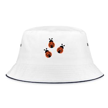 Ladybug - Bucket Hat - white/navy - Front