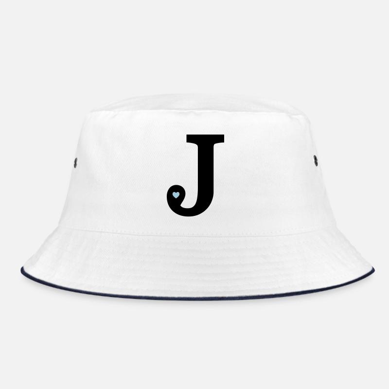 Letter J initial Bucket Hat