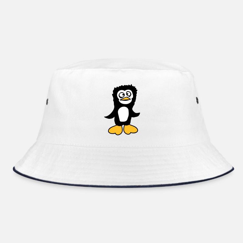 Pinguin guckt verwirrt dumm komisch Grimasse Blick Bucket Hat
