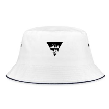 NATUR - SPIEGELBILD - Bucket Hat - Weiß/Navy - Vorne