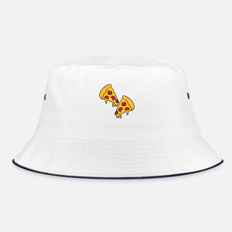 2 pizza tropfend käse salami stücke Bucket Hat