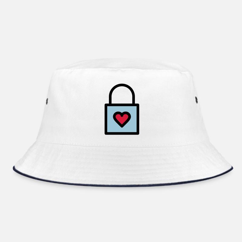 Padlock, love lock Bucket Hat