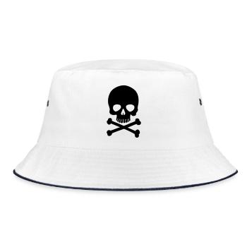 Crâne de pirate - Crâne Trendy & Cool - Bob - blanc/marine - Devant
