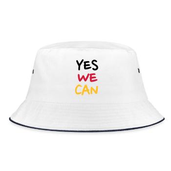 Yes we can - Bucket Hat - white/navy - Front