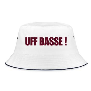 UFFBASSE - Bucket Hat - white/navy - Front
