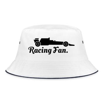 Motorsport Fan - Bucket Hat - white/navy - Front