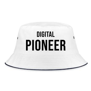 Digital Pioneer online gift - Bucket Hat - white/navy - Front