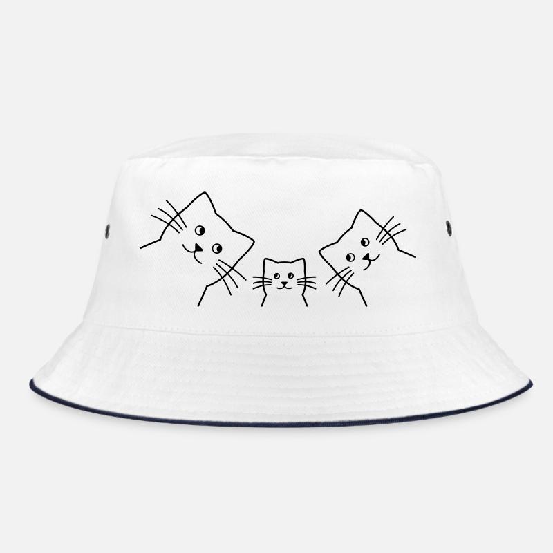 Kätzchen Katzen Familie Liebe Geschenkidee Bucket Hat