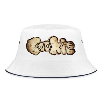 Cookie - Bucket Hat - Weiß/Navy - Vorne