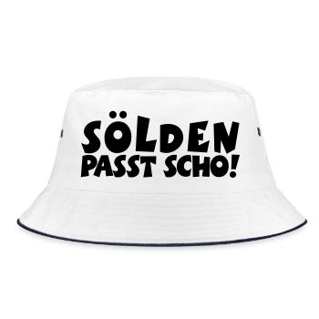 Sölden Passt Scho! - Bucket Hat - Weiß/Navy - Vorne